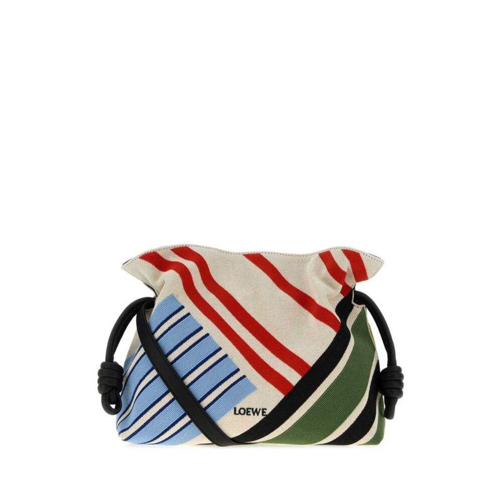 Loewe Women Embroidered Canvas Medium Flamenco Clutch